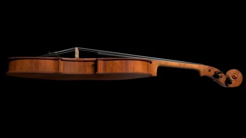 Violin - rotation 3D animation Stock Footage 294343977