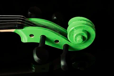 Violin scroll Stock Photos