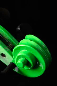 Violin scroll Foto stock