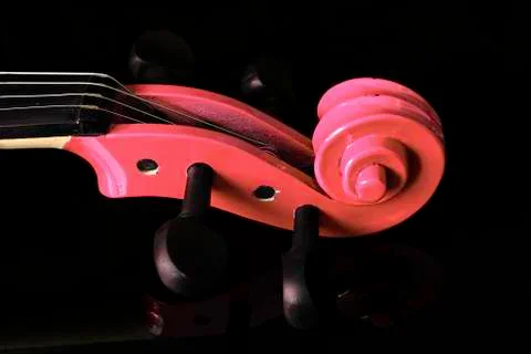 Violin scroll Stock-Fotos