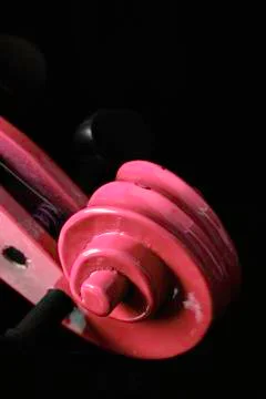 Violin scroll Stock Photos