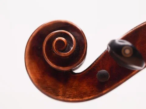 Violin scroll Stock Photos