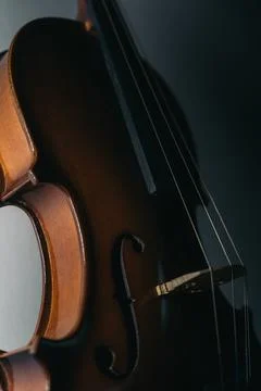 Violin from side Stock Photos