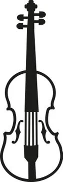 Violin simple Stock Illustration
