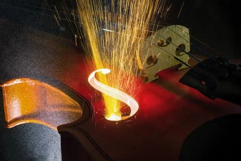Violin with sparkle eruption Stock-Fotos