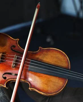 Violin in studio Stock Photos