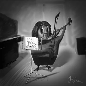 Violin Teacher Stock Illustration