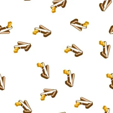 Violin tool glyph icon seamless pattern color Stock Illustration