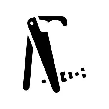 Violin tool glyph icon vector illustration black 스톡 일러스트