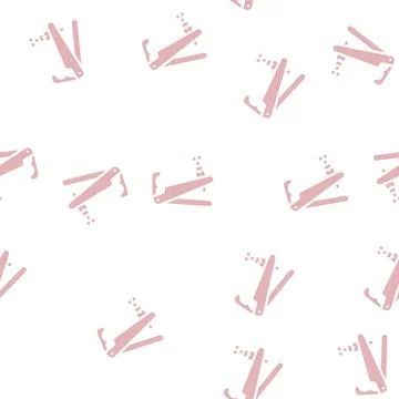 Violin tool glyph vector seamless pattern black 库存插图