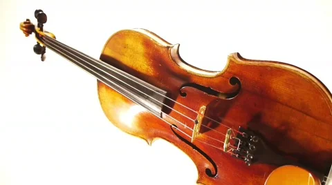 Violin Turning Vertically Stock Footage 776255