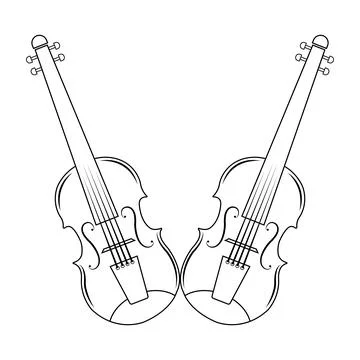 Violin vector icon Stock Illustration