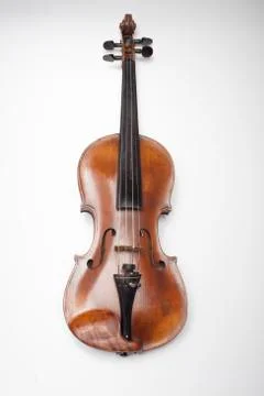 Violin on a white background Foto stock
