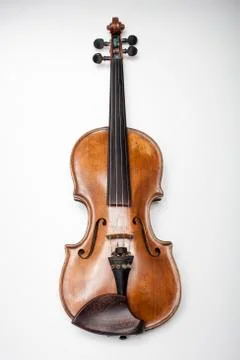 Violin on a white background Stock Photos