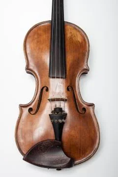 Violin on a white background Stock Photos