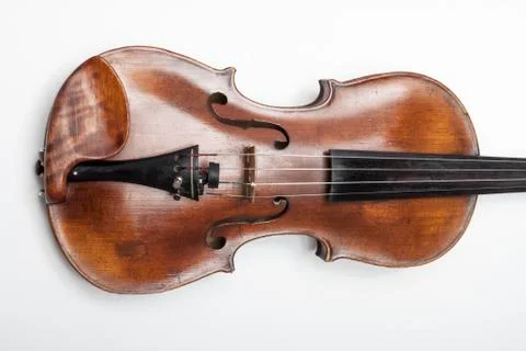 Violin on a white background Stock Photos