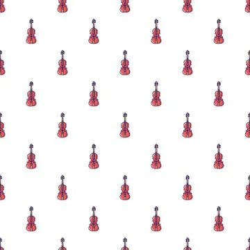 Violine pattern seamless Stock Illustration