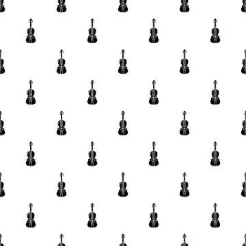 Violine pattern vector seamless Stock Illustration