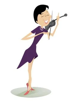 Violinist Stock Illustration