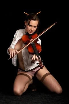 Violinist Foto stock