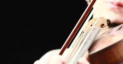 Violinist playing - closeup of her hands Stock Footage 86729326