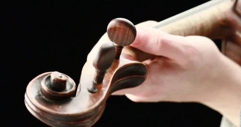 Violinist playing - closeup of her hands Stock Footage 86772446