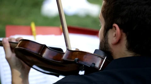 Violinist playing 動画素材 96687761