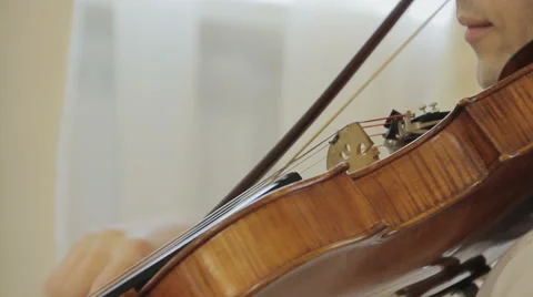 Violinist playing violin Stock Footage 60103195