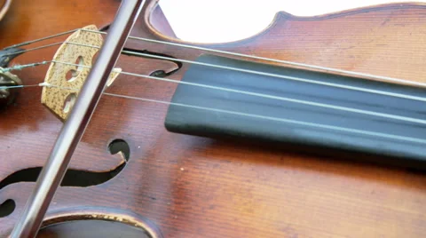 Violinist playing the violin on white background. Close up, isolated. 4K Stock Footage 65446705