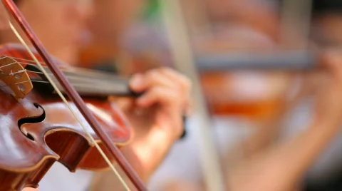 Violinists in the orchestra Video stock 846256