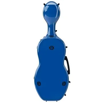 Violoncello blue case, back view Stock Illustration