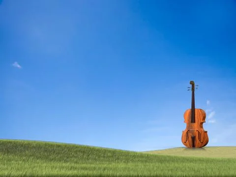 Violoncello isolated under the white background Stock Illustration