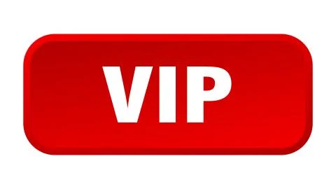 Vip button. vip square 3d push button Illustrazione stock