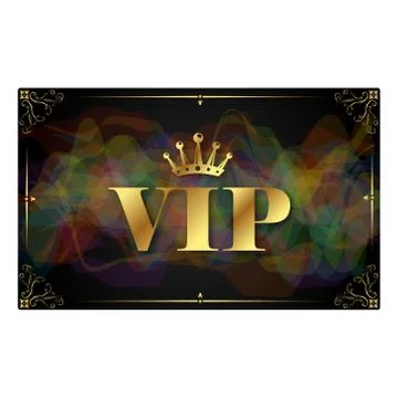 VIP card design Illustrazione stock