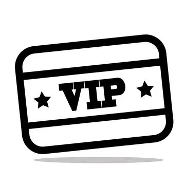 VIP card icon vector on white background Stock Illustration