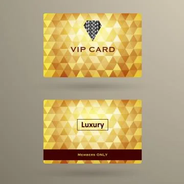 Vip cards with the abstract background Stock Illustration
