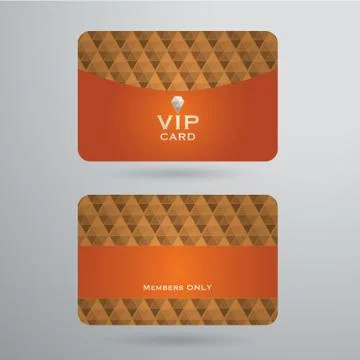 Vip cards with the abstract background Stock Illustration