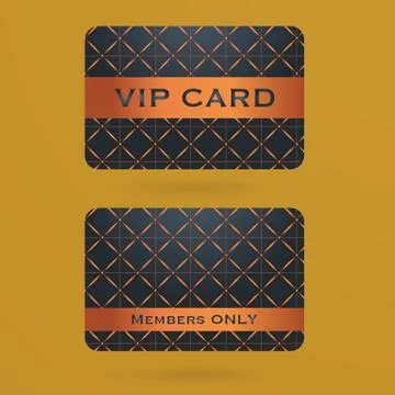 Vip cards with the abstract background Stock Illustration