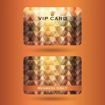 Vip cards with the abstract background Stock Illustration