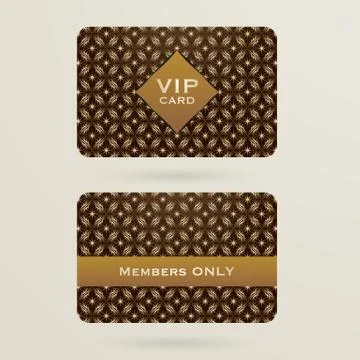 Vip cards with the abstract background Stock Illustration