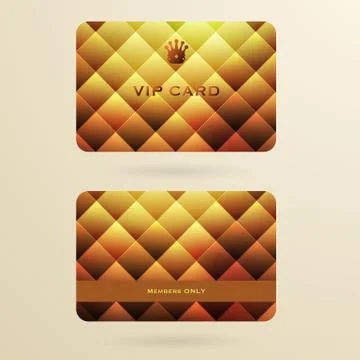 Vip cards with the abstract background Stock Illustration