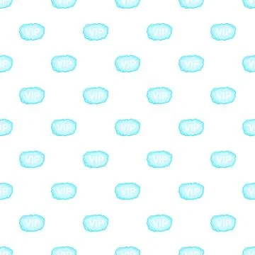 VIP cloud pattern, cartoon style Illustrazione stock