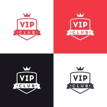 Vip club vector logo Stock Illustration