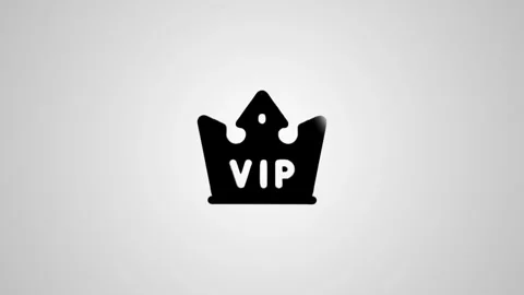 Vip crown icon animation rotating on clean light grey background for loyalt.. Stock Footage 346496546