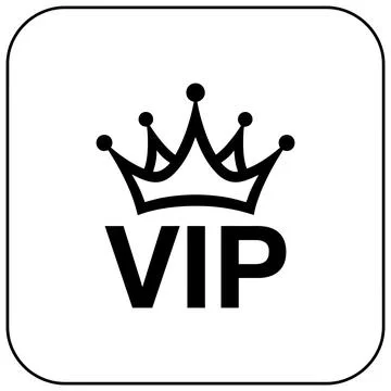 VIP Crown Icon Vector Illustration Stock Illustration