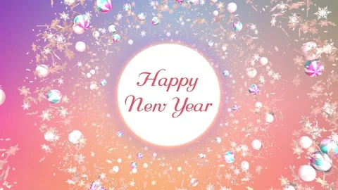 Vip design template clip with happy new year wishes Stock Footage 83066061