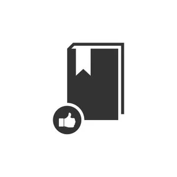 VIP favorite book icon flat Stock Illustration
