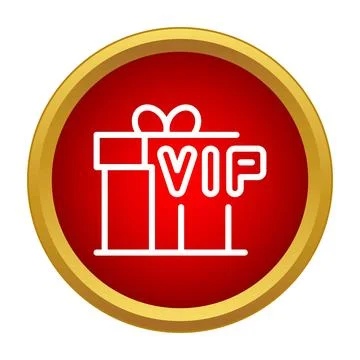 Vip gift box representing exclusive reward program Stock Illustration