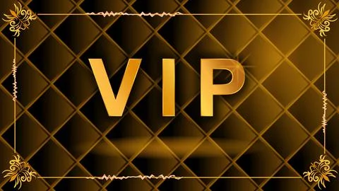 VIP gold frame Stock Illustration