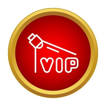 Vip highlight icon symbolizing premier exclusive access Stock Illustration